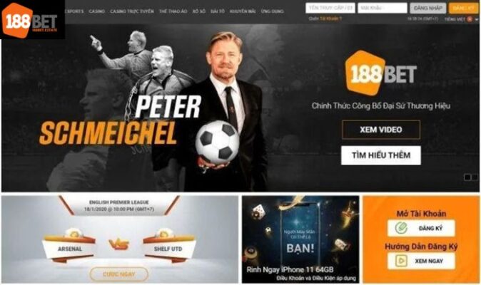 Bet188 Bóng Đá - Trang Nhà Cái Thể Thao Hàng Đầu Thị Trường